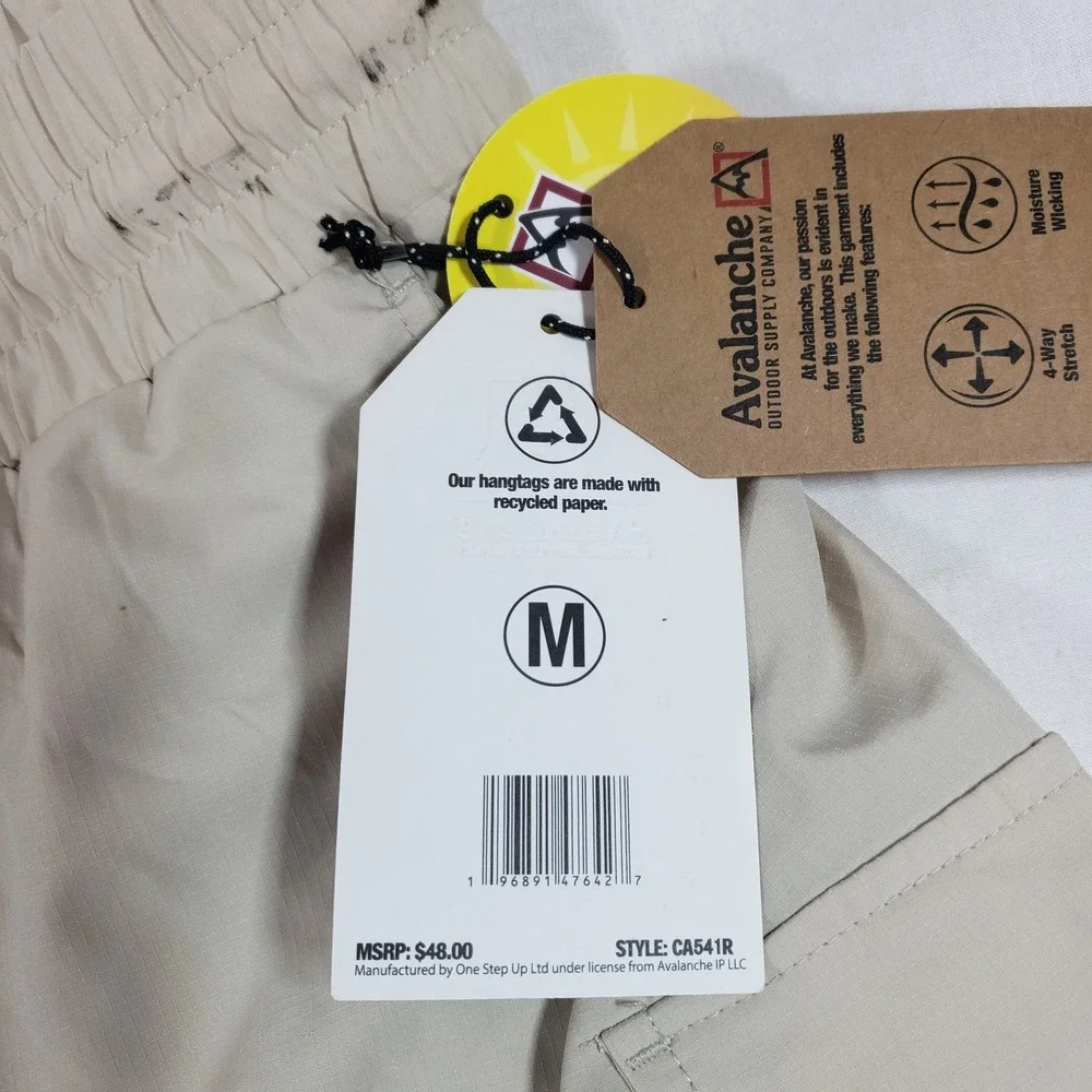 Avalanche Outdoor Supply Co Womens‎ Khaki Cargo Skort UPF 50+ Stretch Medium NEW